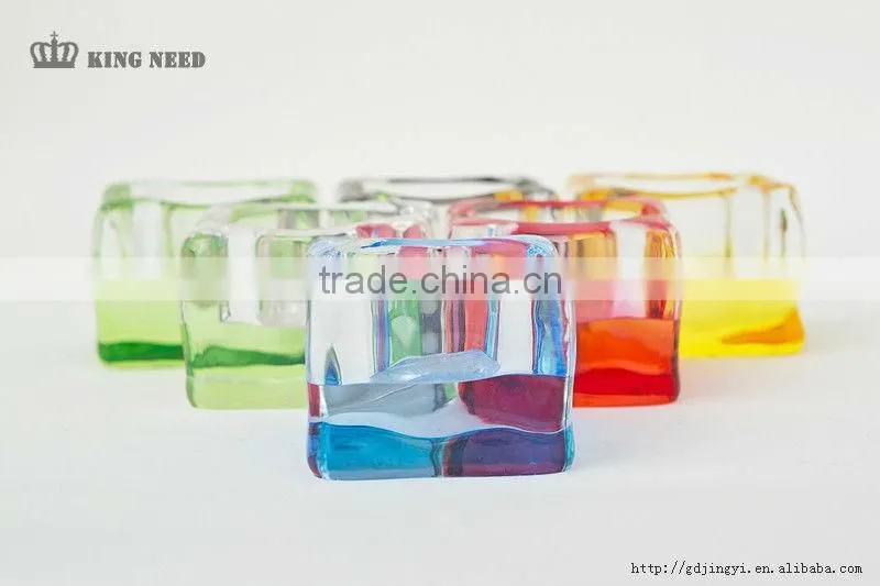 plastic acrylic votive crystal candle holder decorations