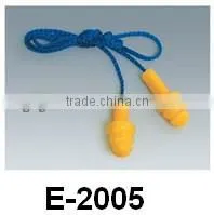 Earplug with cord red