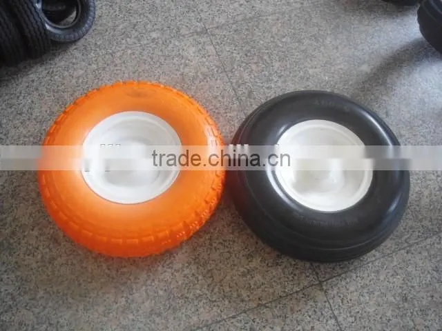 high quality flat free wheel 4.00-6