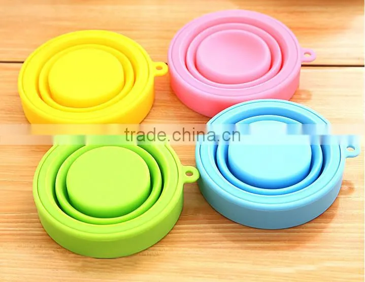 The Silicone Collapsible Outdoor Folding Cup Retractable Drinking Water Cup
