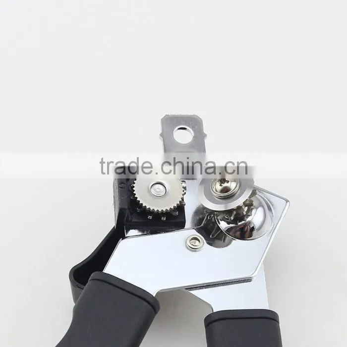 Black Handle Simply Use Kitchen Utensil Smooth Edge Can Opener