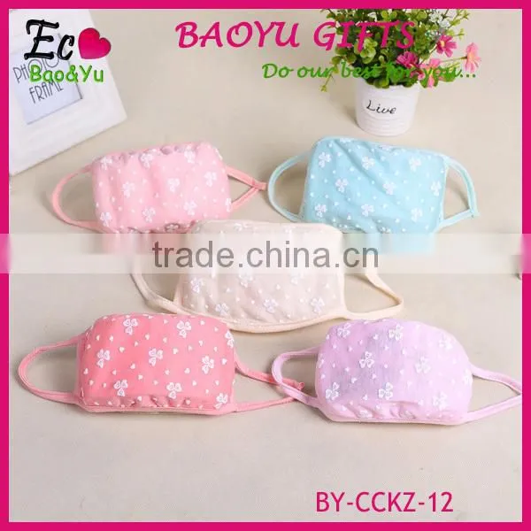 Hot selling fashion summer sunscreen lace mask/anti-dust Cotton respirator for women