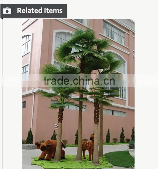 PU high quality outdoor indoor Artificial coconut palm tree