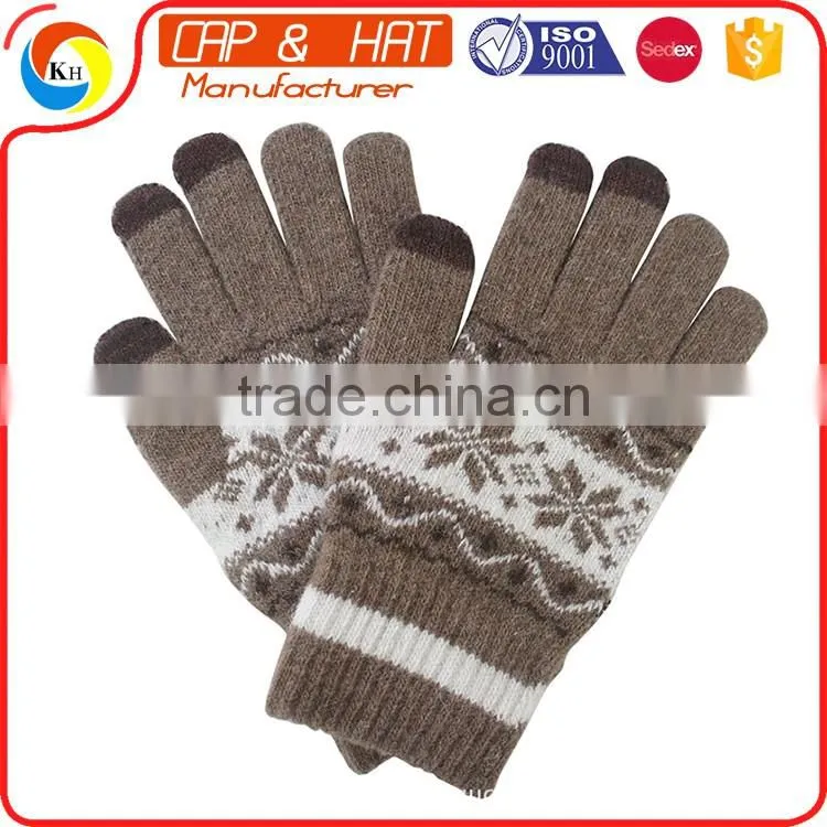 hight quality new gift touch screen glove smart touch gloves Customized Knitted Winter Touch Screen Glove