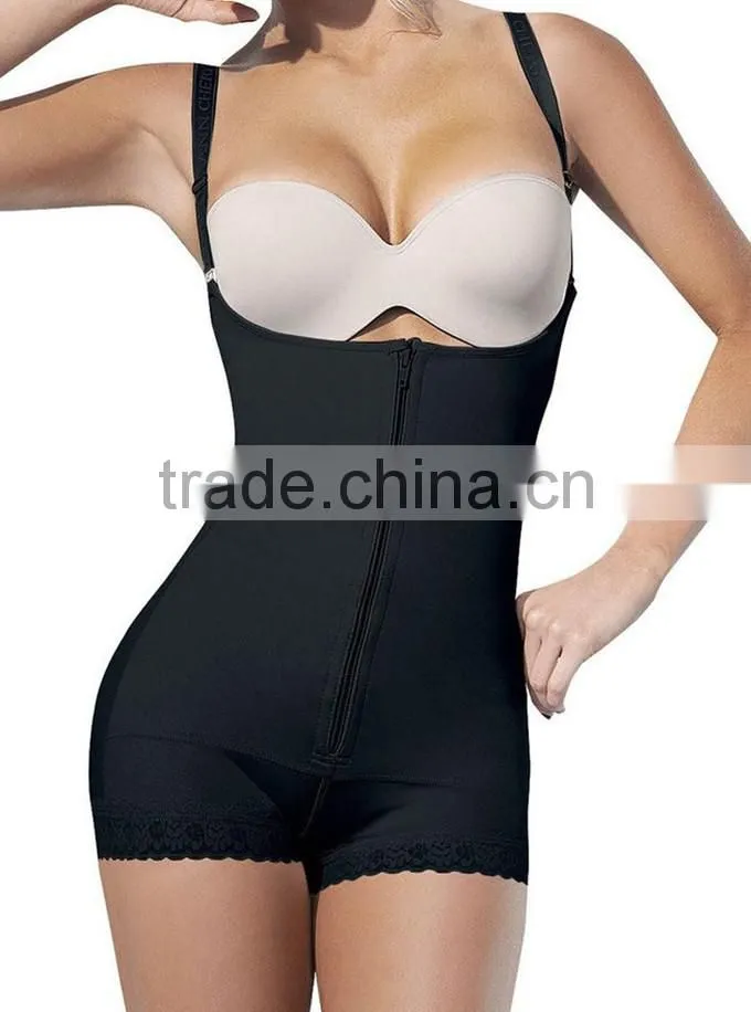 2017 Shuoyang Wholesale Cheap Shapewear Ultra Slim Body Shaper with Open Crotch