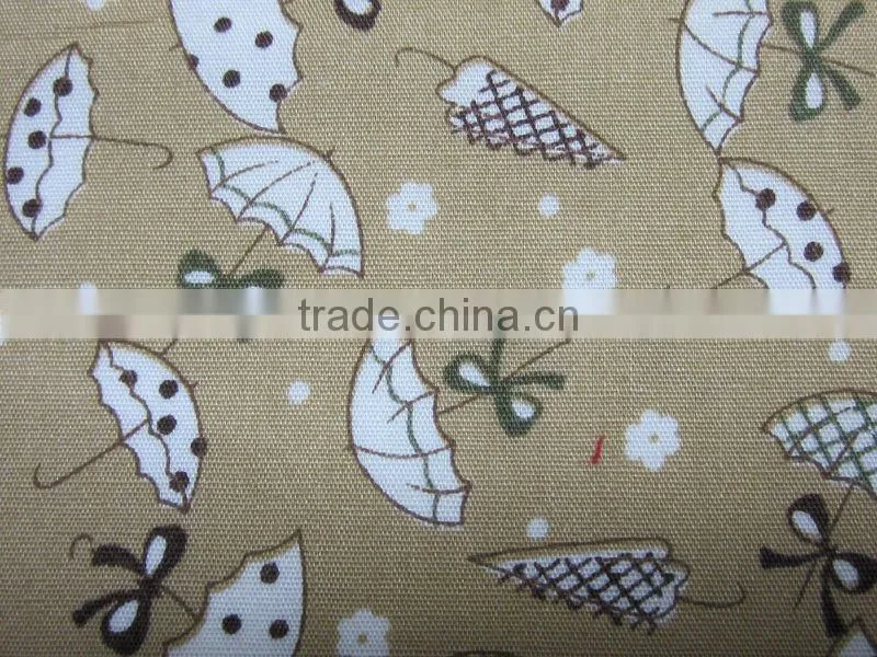 Colorful Umbrella Flying Cotton Printed Cloth