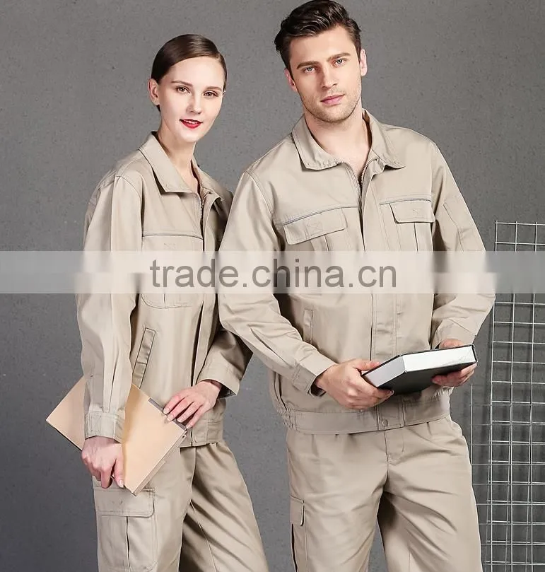 high quality 100% cotton/cotton poly blended worker uniform