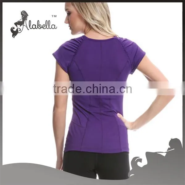 China wholesale woman workout shirt for yoga and sports