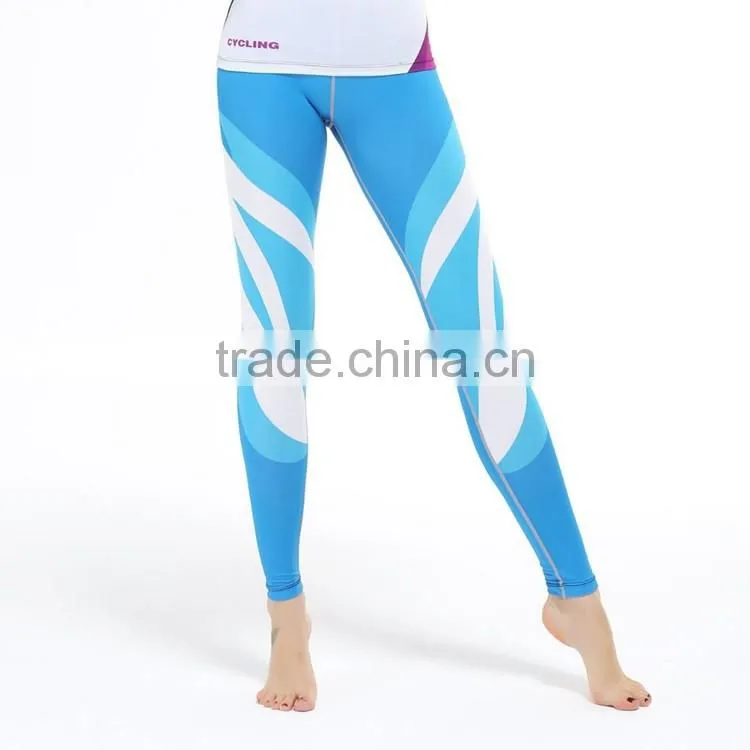 Sublimated custom design wear running tights