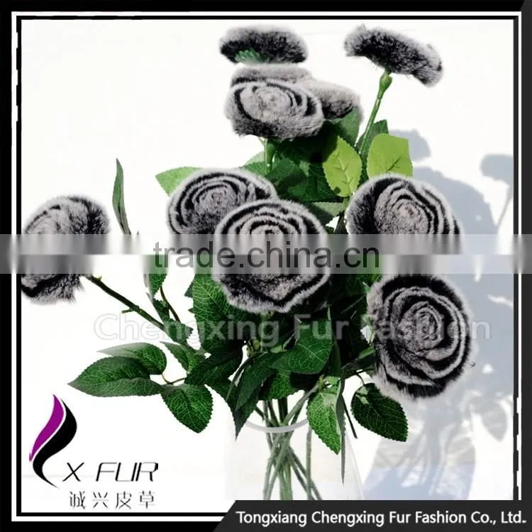 CX-A-69A Lastest Design Hot Popular Rex Rabbit Fur Walmart Wedding Flower