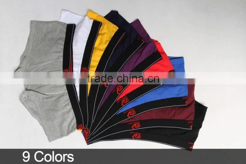 WJ boxer 95% cotton underwear for man confrotable man underwear