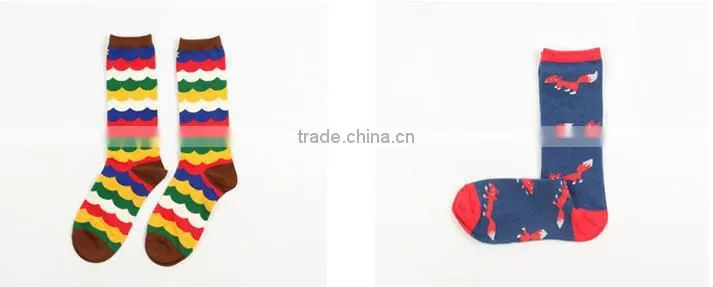 Cotton Retro tide Harajuku in tube illustration cute heap skateboard Street lovers lady socks EML-9-1811