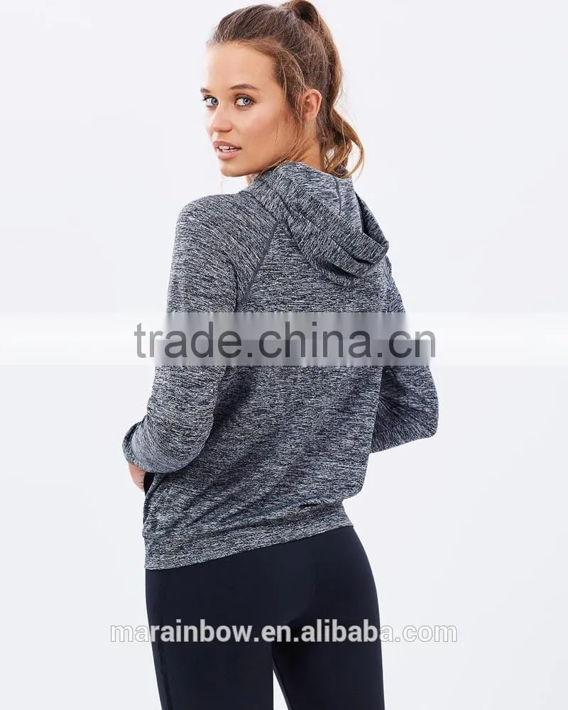 Lightweight Womens Raglan Long Sleeve Gym Pullover Hoodie Shirt Dry Fit Outdoor Performance Hoodie Jacket Sports wear