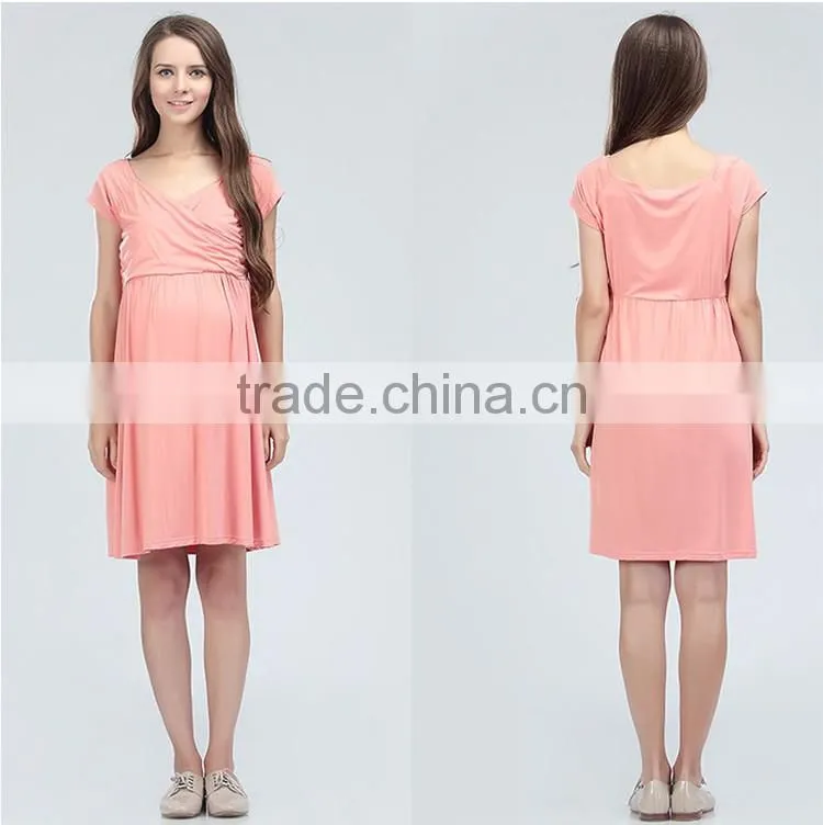 Maternity Dresses Ladies Nursing Clothing Korean Style Pregnant Women Skirts