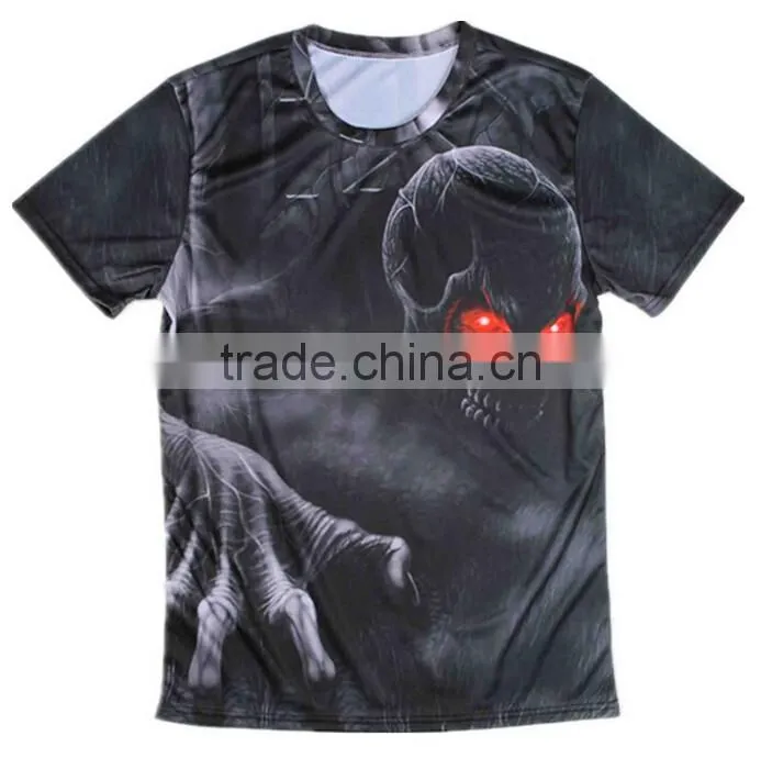 High quality oem design men clothing all over sublimation printing custom t-shirt