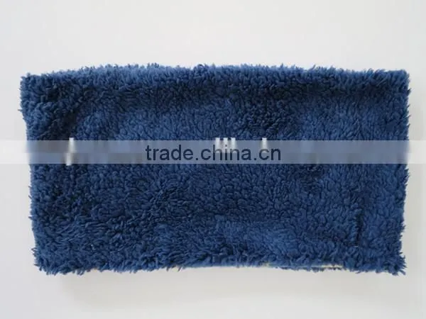 winter polar fleece neck warmer with coral fleece lining