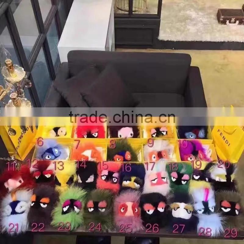 New wholesale fashion Pom Pom charm fur ornaments for bag in high quality