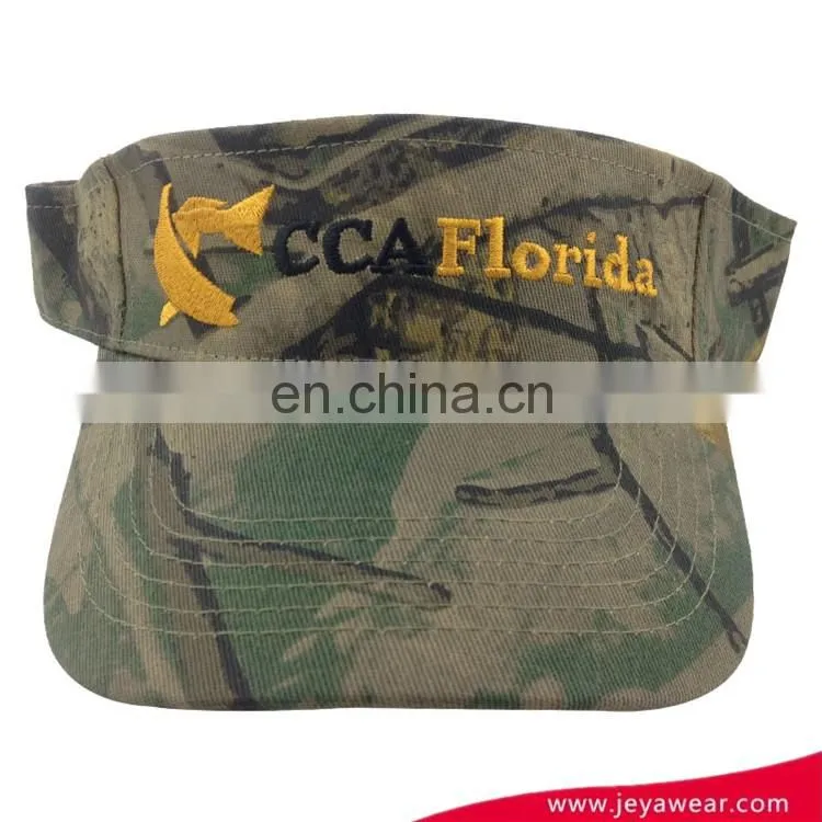 Custom Camo Sun Visor Cap OEM Camo Navy Caps Hats