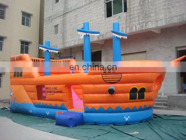 Inflatable slide bouncer combo