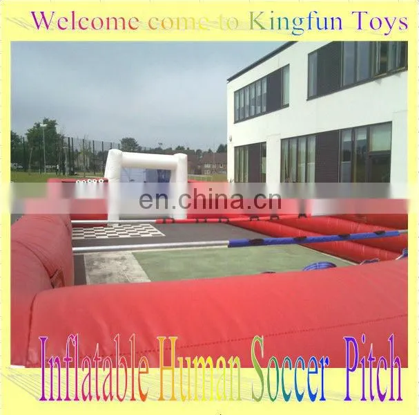 HOT inflatable human soccer cour,soccer sport