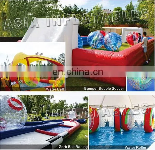 Good price inflatable zorb ball ramp,inflatable bowling bumpers,zorbing ramp