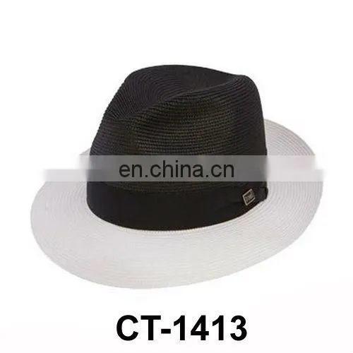 fashion design mens paper straw hat