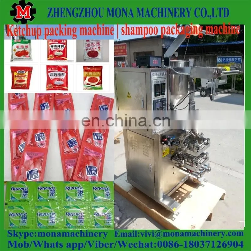 Automatic Liquid Ketchup,Honey, Sauce,Shampoo sachet water packaging machine