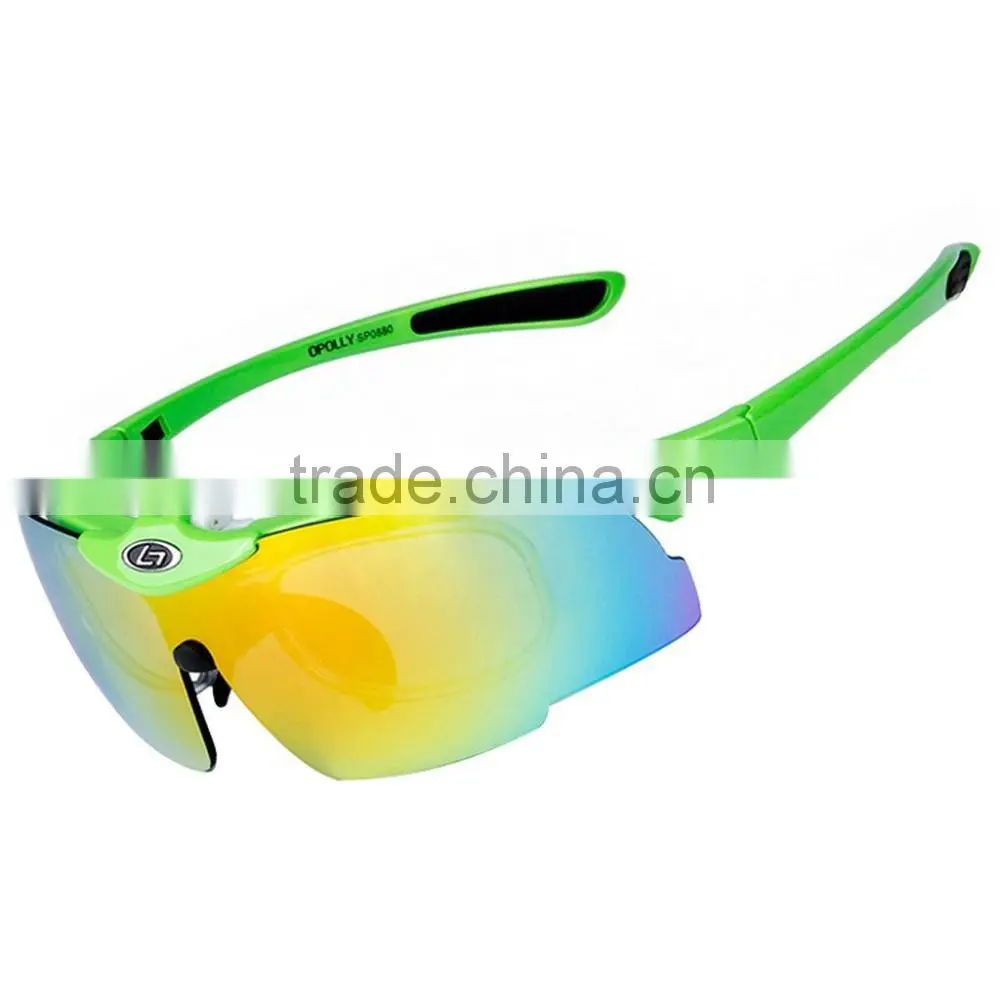 Polarized Anti-UV Cycling Glasses Sports Sunglasses 5 Exchangeable Lenses