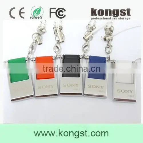 1/2/4/8/16GB Colorful metal mini usb flash drive, good quality and custom logo usb pen drive with factory price