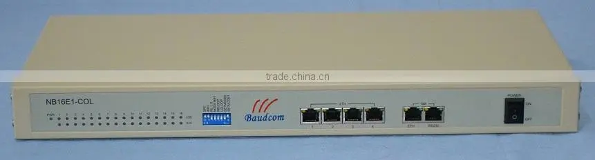 Ethernet to 16 E1 Converter with low power consumption