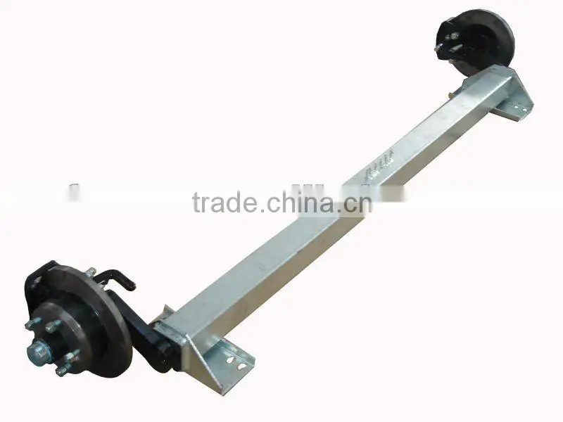 1.8t rubber torsion axle with mechanical brake