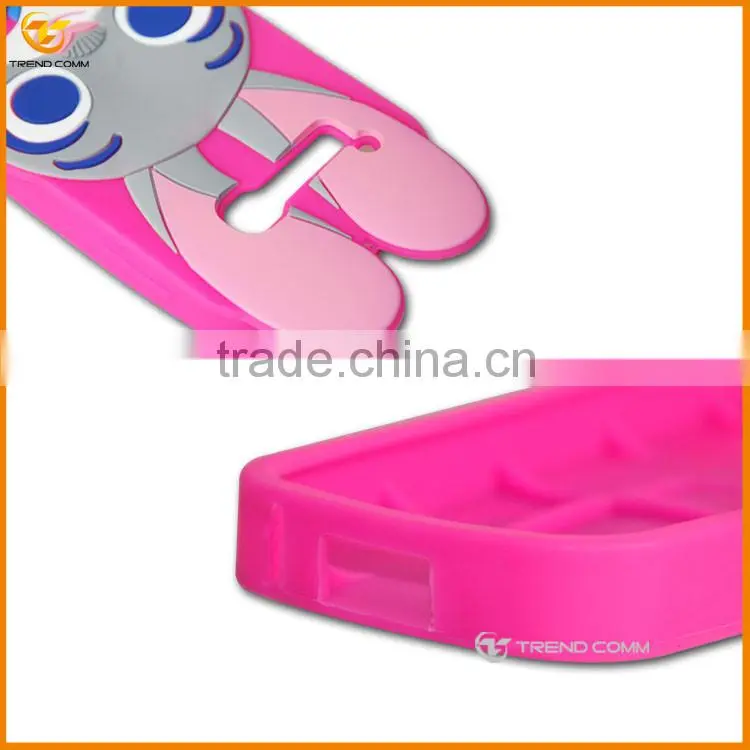 alibaba express 3d rabbit silicone cellular case for Alcatel C5