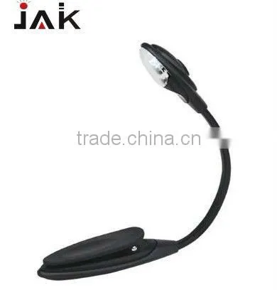 Practical neck clip on led book reading light