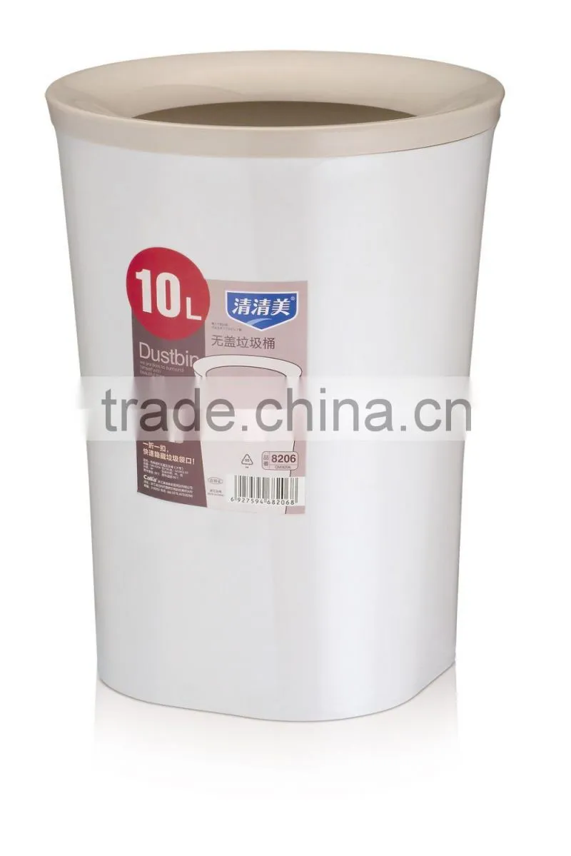 6L Novelty Foot Pedal Plastic Trash Can Waste Bin for Home Use