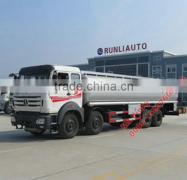 8*4 30000Ltrs Beiben Heavy Duty Fuel Transport Tanks Truck Gasoline Oil Tank Truck For Sales Call 0086 15897603919