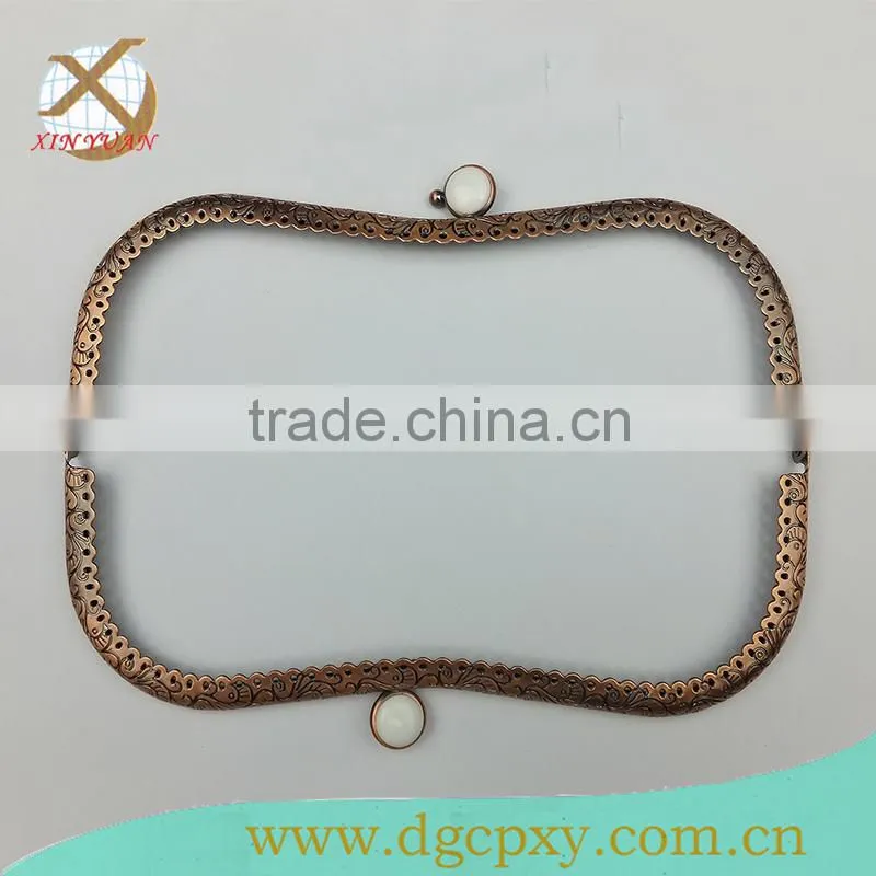 high quality fashion handbags and purse metal frame
