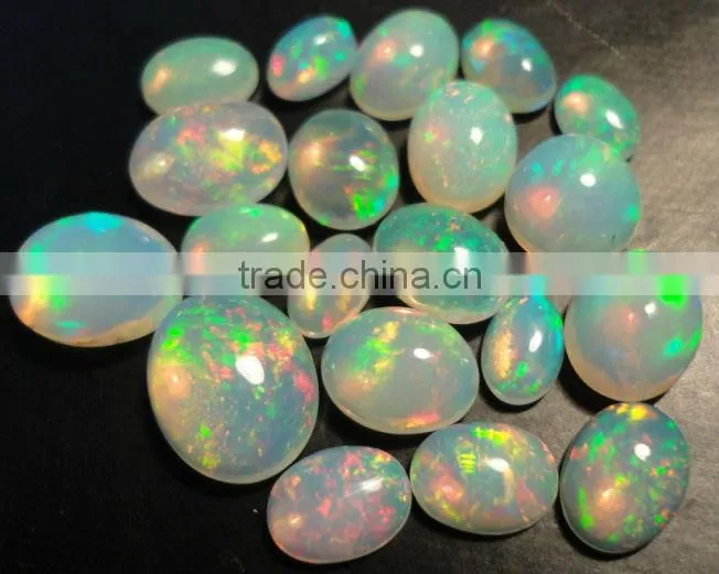 Fire welo opal Ethiopian cabochon calibrated natrual semi precious stones gems strands