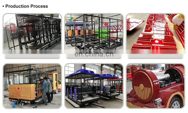 40 People Tour Electric Trackless Tourist Sightseeing Road Train For Sale
