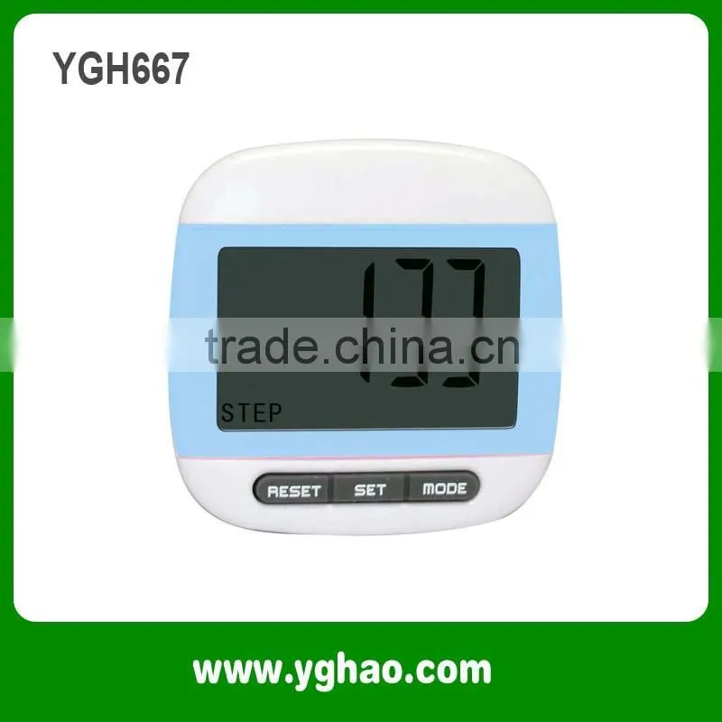 Promotional Gifts Big Screen Precise Pedometer With Belt Clip