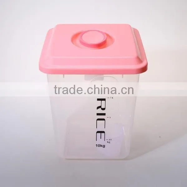 10KG The large capacity plastic rice storage bucket