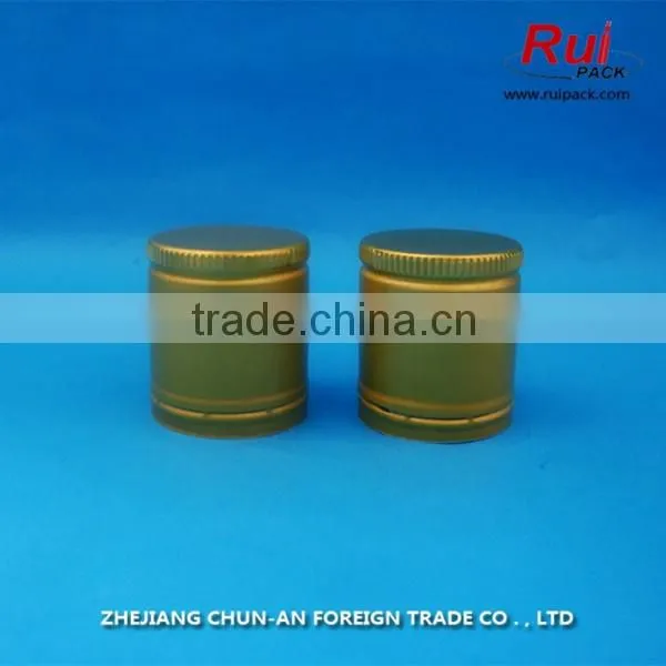 25mm 28mm aluminum ROPP bottle cap, aluminum cap for beer wine