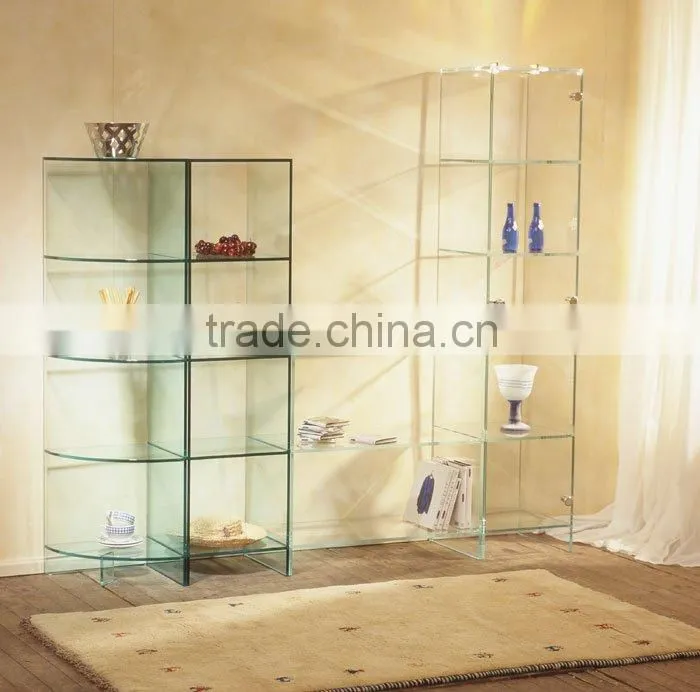 CE Approved Modern Vertical Curve Tempered painting Glass For Furniture coffee table