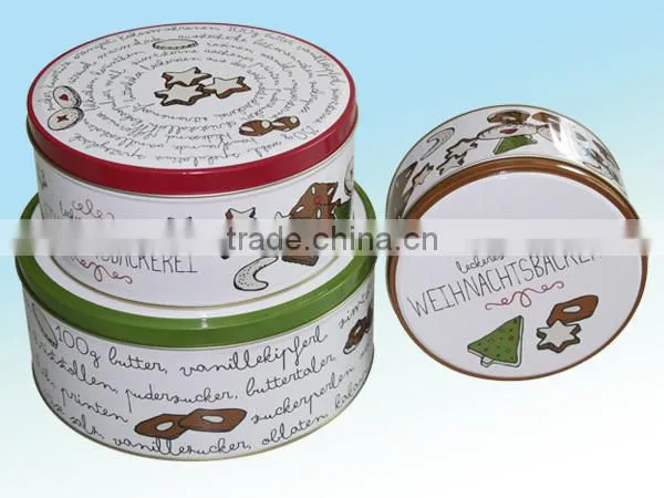 dried food storage tin box set