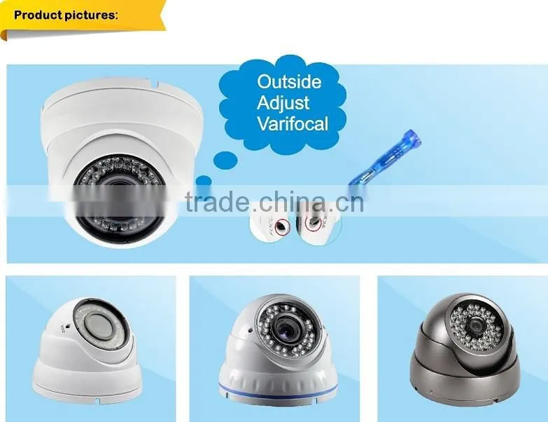 HD 2.0MP 1080P 2.8-12mm TVI Color Outside Adjust Varifocal IR Dome CCTV Camera