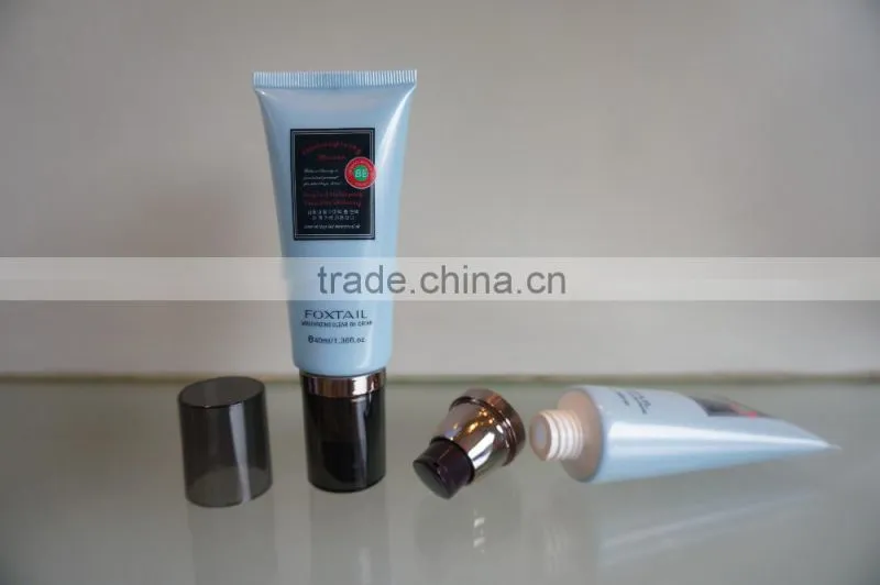 Cosmetic tubes with airless pump cap,cosmetic pump tube