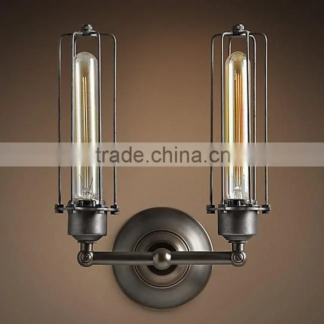 Brass Light Socket Iron Retro Lamps Wall Mounted