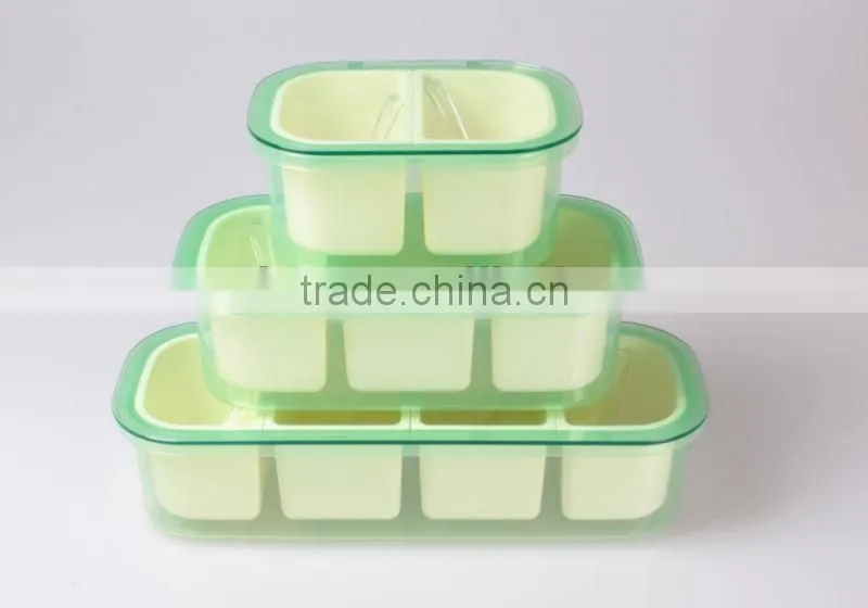 PP condiment dispenser, 3cell plastic cruet