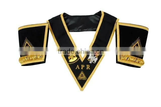 Embroidred Hand Machine Badges Regalia Apron Sashes Callor Cuff Masonic