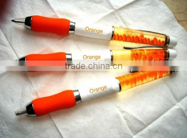 NEW products Cool liquid PDA ballpen with 7 color ,funny highlighter projector pen for promotional gifts