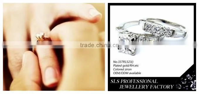 925 silver couple ring for people wedding ring set wholesale zircon stone fashion ring